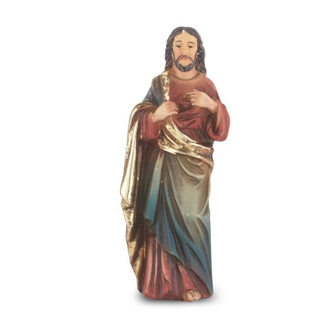 4" Statue of Sacred Heart