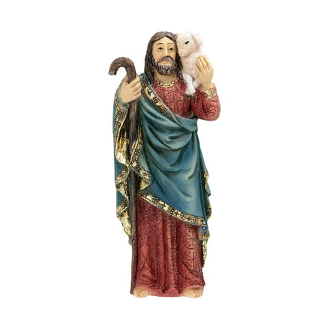 4"  Resin Hand Painted Statue of Good Shepherd