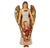 GUARDIAN ANGEL WITH GIRL HAND PAINTED SOLID RESIN PATRON SAINT STATUE