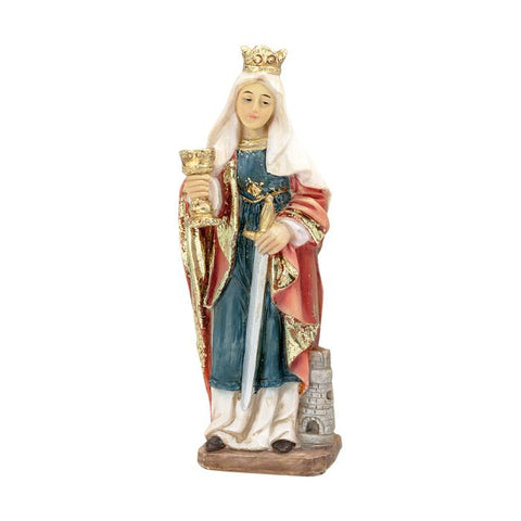 4"  Hand Painted Statue of Saint Barbara