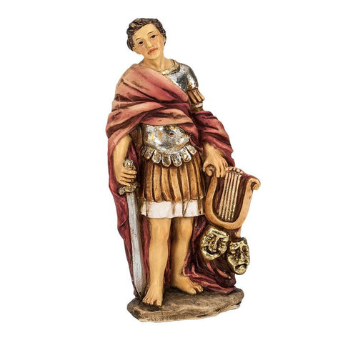 4" Resin Hand Painted Statue of Saint Genesius