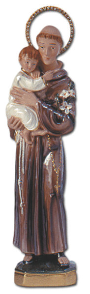St Anthony Statue with Halo 12″