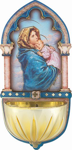 MADONNA OF THE STREET MULTI-DIMENSIONAL HOLY WATER FONT