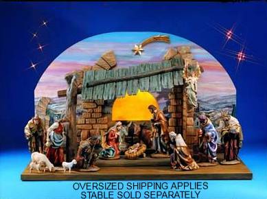 1950 Demetz Nativity Fiberglass