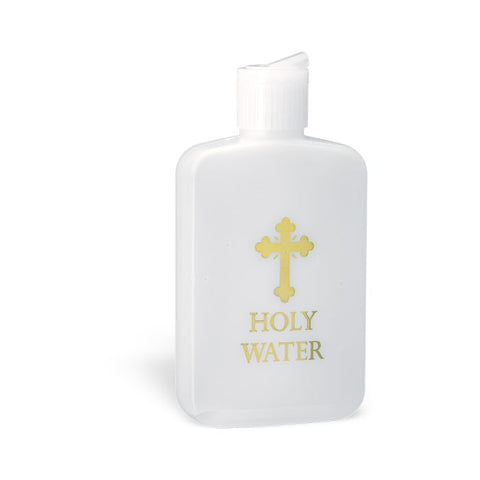 4 OZ GOLD STAMPED HOLY WATER BOTTLE - Holy Water Bottles - Patrick Baker & Sons