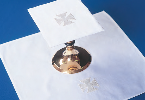 Mass Linen Set – 3″ Maltese Cross - Altar Linens - Patrick Baker & Sons