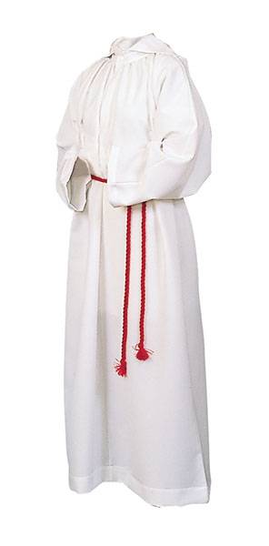 Abbey Brand Monastic Flax Server Alb with Hood or without hood 207 208 - Albs - Patrick Baker & Sons