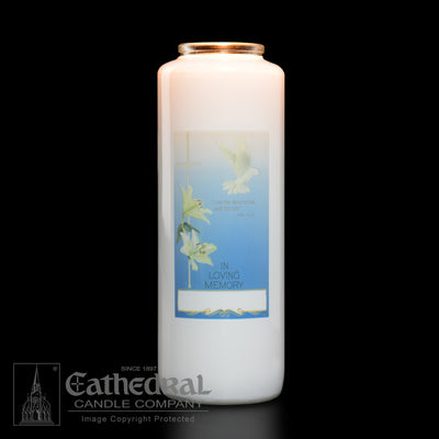 In Loving Memory-All Souls Day 6-Day Glass Candle - Candles - Patrick Baker & Sons