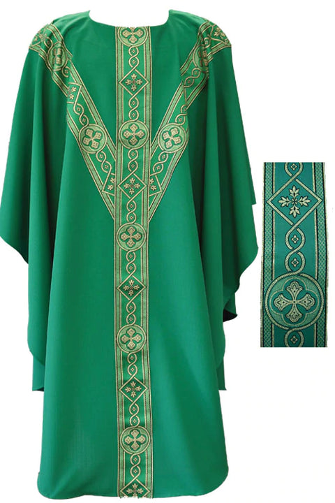 Beau Veste Chasuble with Traditional Italian Banding (Style: 2144)