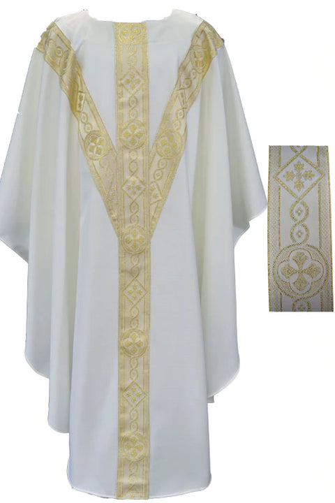 Beau Veste Chasuble with Traditional Italian Banding (Style: 2144)