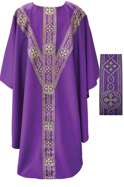 Beau Veste Chasuble with Traditional Italian Banding (Style: 2144)