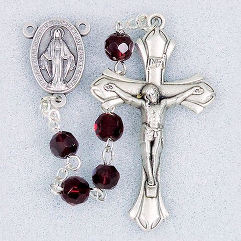 JANUARY-DELUXE BIRTHSTONE ROSARY