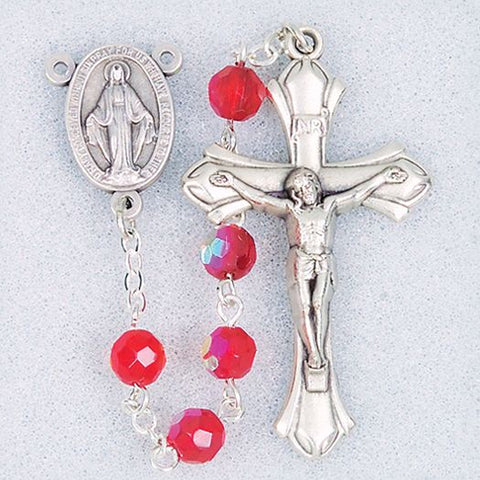 JULY-DELUXE BIRTHSTONE ROSARY