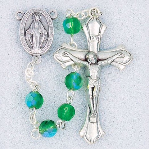 MAY-DELUXE BIRTHSTONE ROSARY