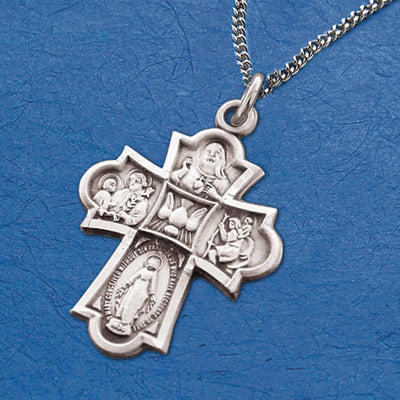 26081 PEWTER 4 WAY MEDAL