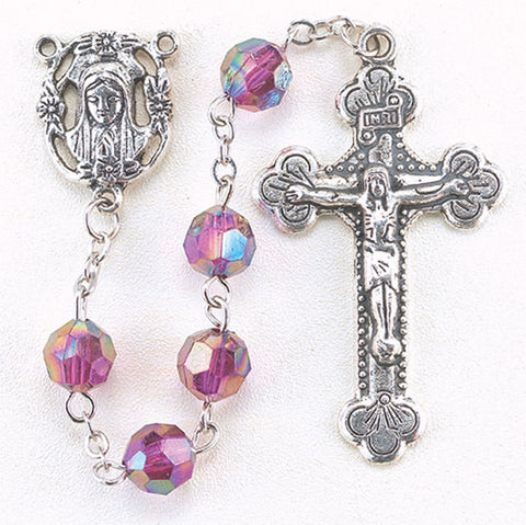 FEBRUARY BIRTHSTONE ROSARY