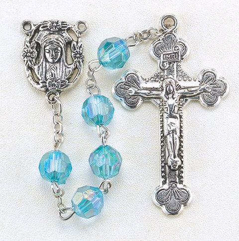 MARCH BIRTHSTONE ROSARY