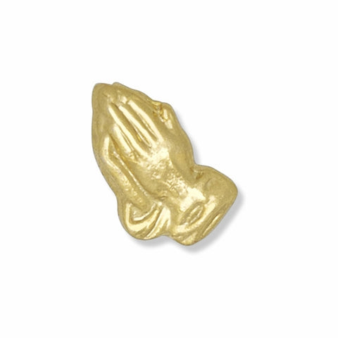 3/8 x 1/4 Inch Gold Praying Hands Lapel Pin