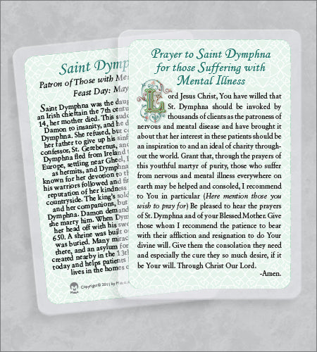 35 007 06 ST DYMPHNA HOLY CARD