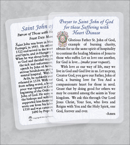 35 007 07 ST JOHN OF GOD HOLY CARD