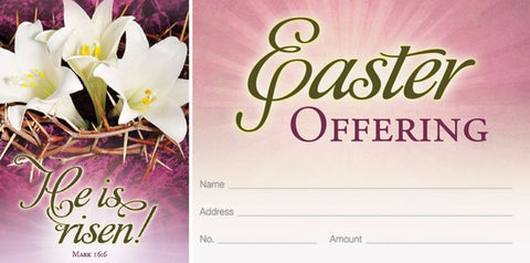 Easter - He is Risen Offering Envelope - envelopes - Patrick Baker & Sons