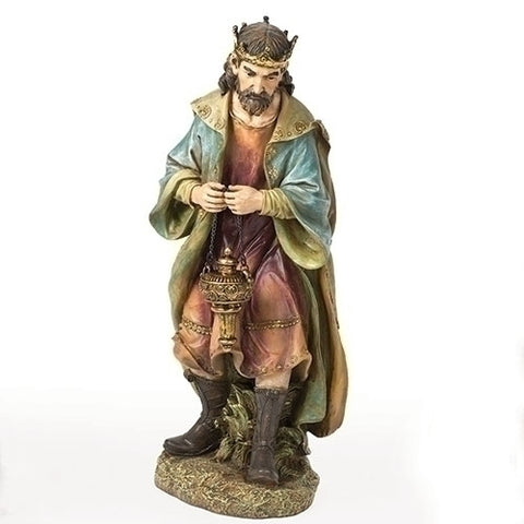 27" SCALE COLOR PRAISING KING 26"H FOR 39530 - Nativities - Patrick Baker & Sons