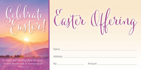 3914E  Offering Env | Easter | Risen Christ | Because I Live  PACK OF 100