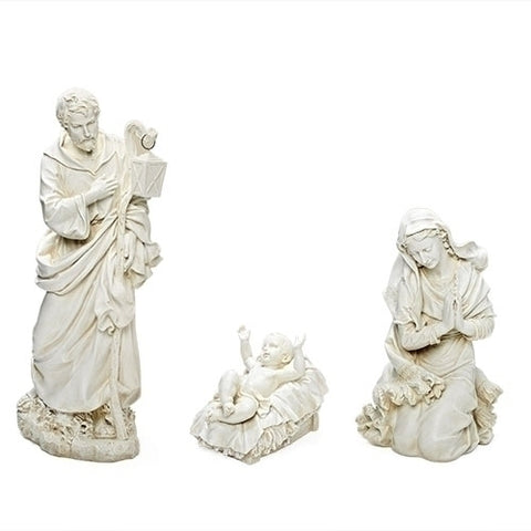 3PC SET 39" SCALE  IVORY Nativity