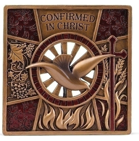 4.75" CONFIRMATION WALL PLAQUE JOSEPH'S STUDIO -BRONZE FINISH