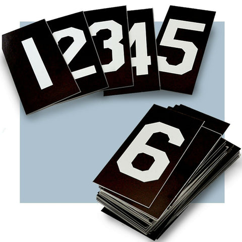 Hymn Board Number Set White/Black 0-9 2" X 3-1/2"