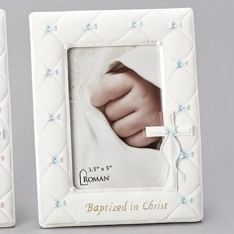 BAPTISM BOY FRAME 3.5X5