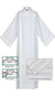 Front Wrap Alb, 100% Polyester 437/L -  438/L  With Lace Inserts