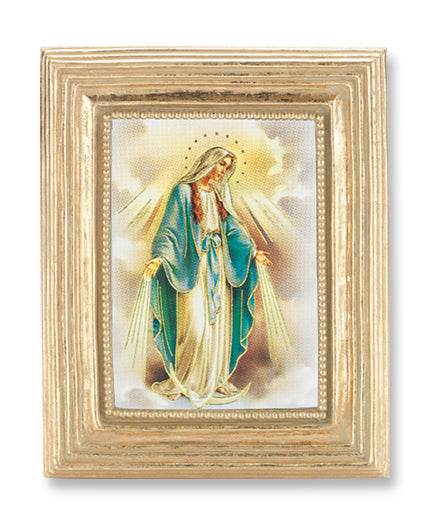 O.L OF GRACE GOLD STAMPED PRINT IN GOLD FRAME