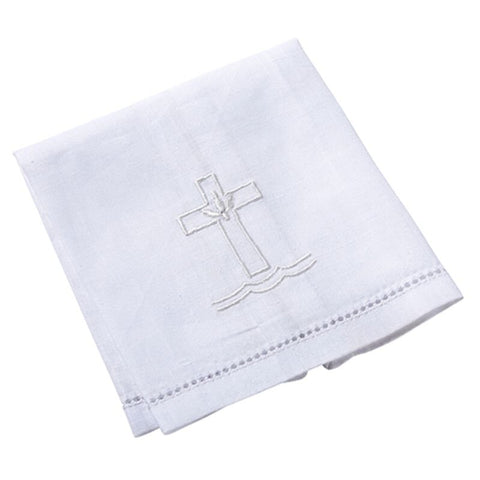 Cross & Dove Baptismal Napkin