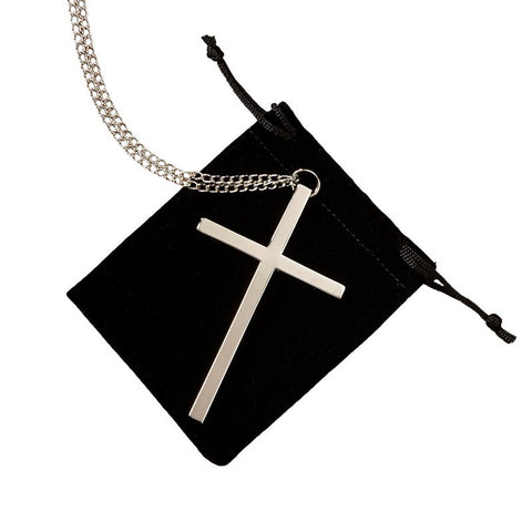 WS626  Silver Clergy Cross