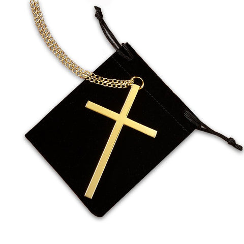 WS627  GOLD PLATE CLERGY CROSS