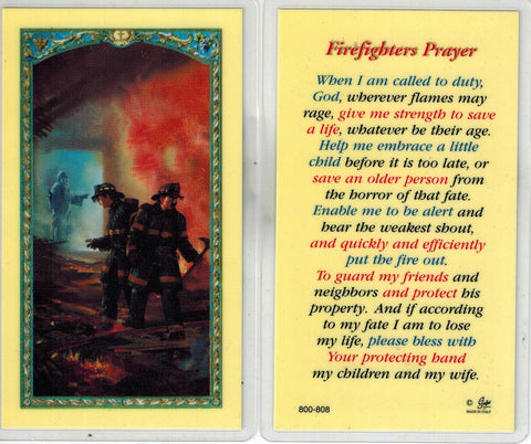 800-808 FIREFIGHTERS PRAYER