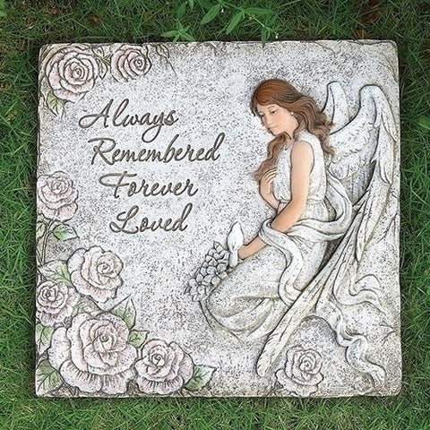 602095---11.25"H MEMORIAL ANGEL STEPPING STONE