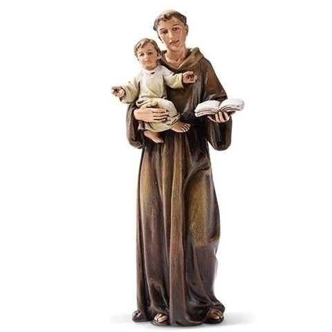St Anthony Padua 6.25 inch Resin Painted