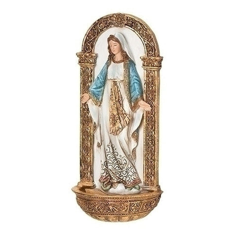 7.25"H OUR LADY OF GRACE WATER FONT
