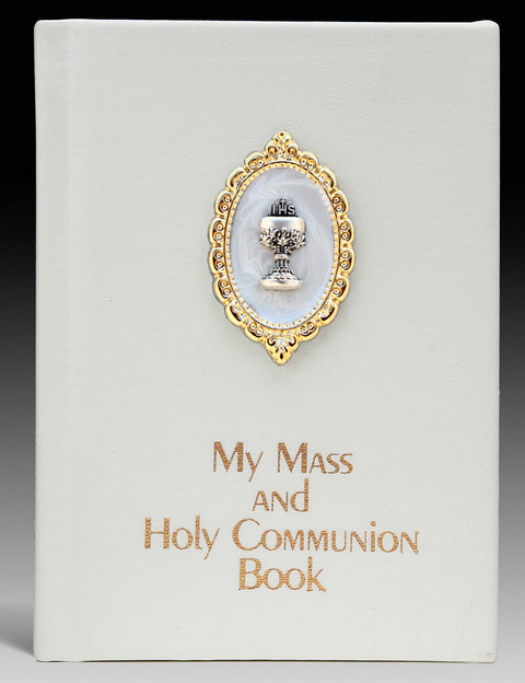 My Mass & Holy Communion Book with White Cover