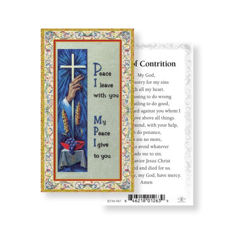 734-767 ACT OF CONTRICTION CARD