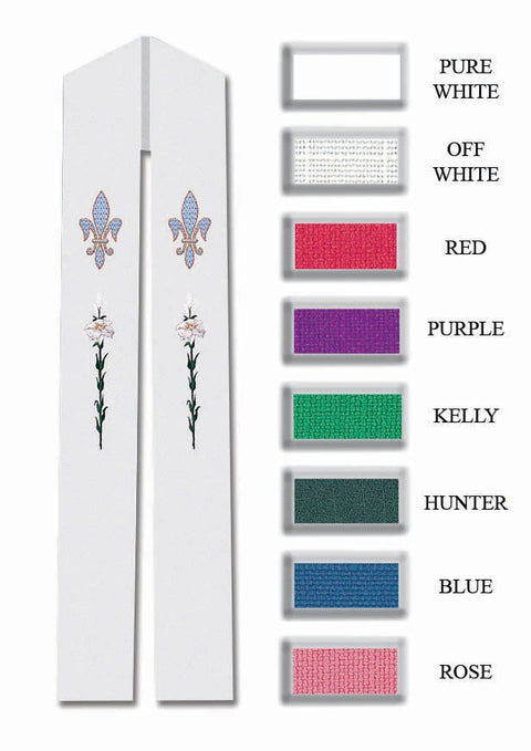 FLUER-DE-LIS STOLE 705 706 - Stole, Stoles - Patrick Baker & Sons