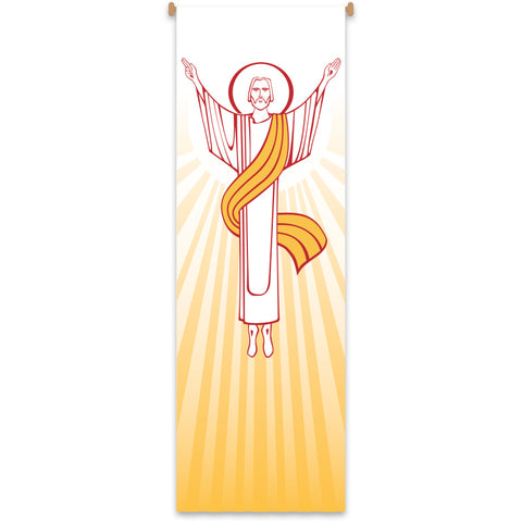 7135 - Printed banner Risen Christ
