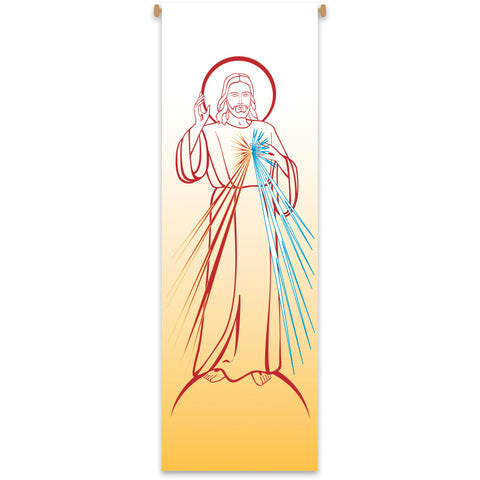 7144-Printed Banner Divine Mercy