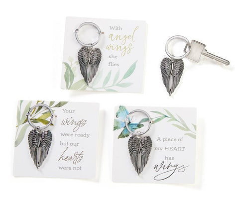 Carded Angel Wings Key Chain