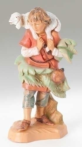 5"shepherd gabriel figure with story card/boxed fontanini
