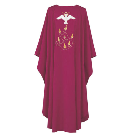 Holy Spirit Dove Chasuble Red
