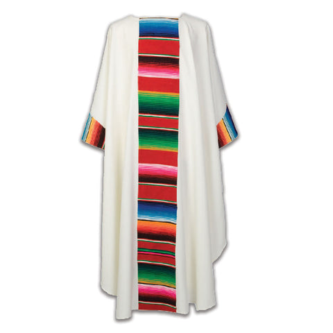 Latino Motif Chasuble  Off White