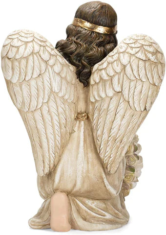 Roman 23-inch I Am with You Always Memorial Angel with Wreath